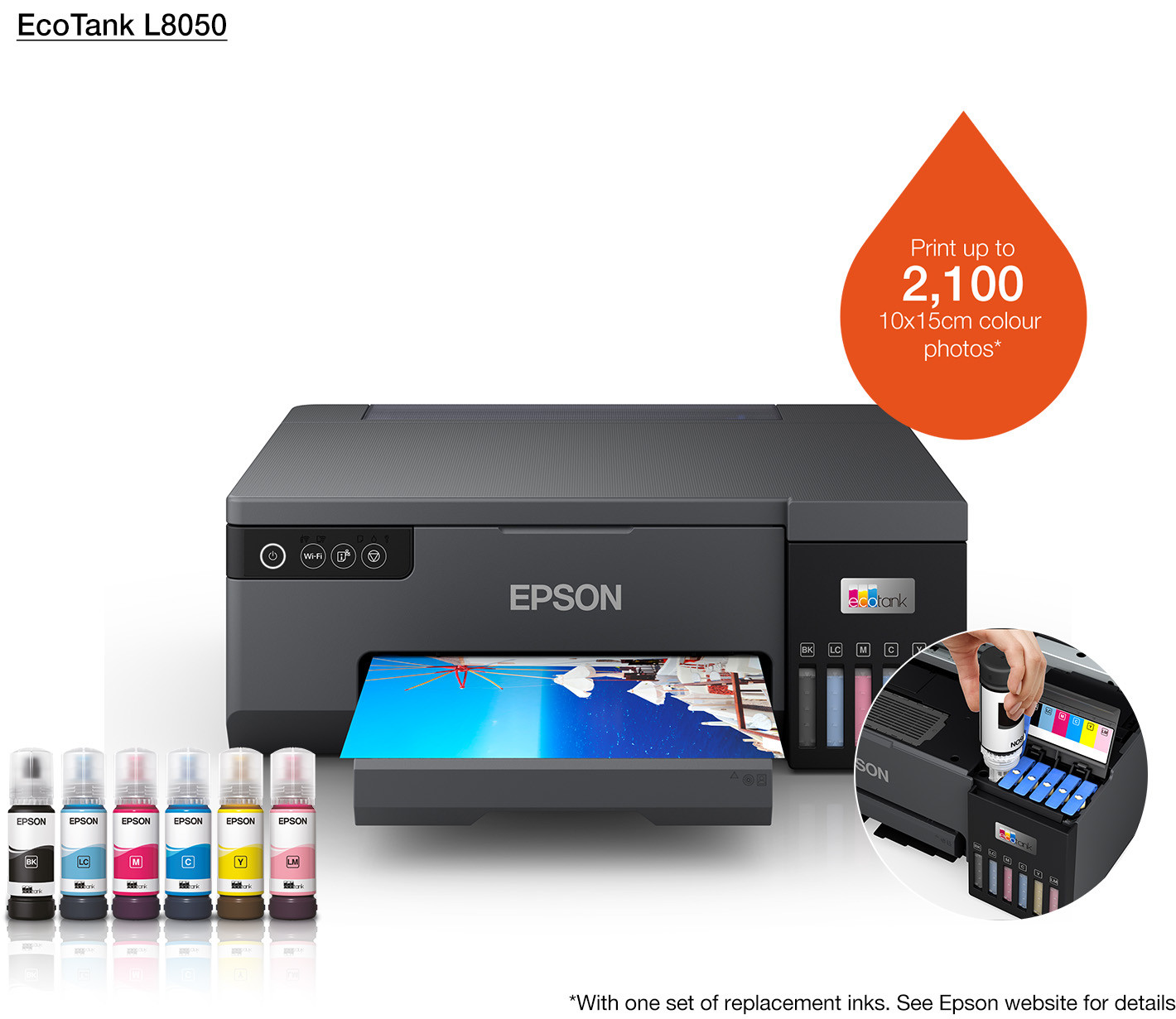 Amazon.co.jp: EPSON インクジェット複合機 Colorio EP-805AR 有線・無線LAN標準対応  先読みガイド&カンタンLEDナビ搭載 6色染料インク スマートフォンプリント対応 レッド : パソコン・周辺機器
