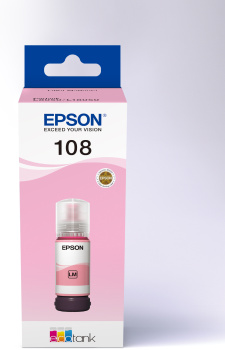 108 EcoTank Light Magenta ink bottle