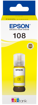 108 EcoTank Yellow ink bottle