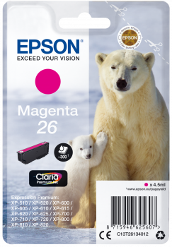 26 Polar bear Claria Premium Single Magenta Ink