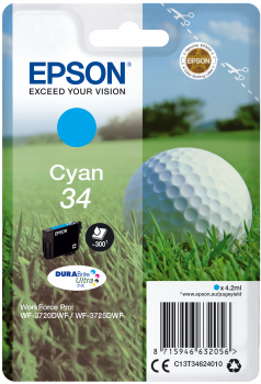 34 Golfball DURABrite Ultra Single Cyan Tinte