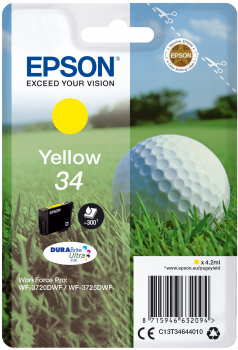 34 Golfball DURABrite Ultra Single Yellow Tinte