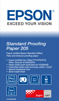 Standard Proofing Paper, 44" x 50m, 205g/m²