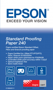 Standard Proofing Paper 240, 17" x 30,5 m