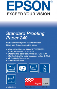 Standard Proofing Paper 240, 44" x 30,5 m