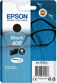 408 Brille DURABrite Ultra Single Black Tinte