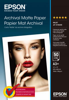 Archival Matte Paper, DIN A3+, 189g/m², 50 Sheets
