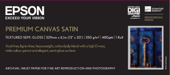 Premium Canvas Satin, 13" x 6,1 m, 350g/m²