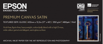 Premium Canvas Satin, 17" x 12.2m, 350g/m²