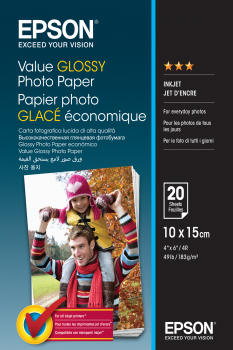 Value Glossy Photo Paper - 10x15cm - 20 Blätter