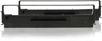 Epson SIDM Black Ribbon Cartridge for LQ-300/+/II, Dualpack (C13S015613BA)