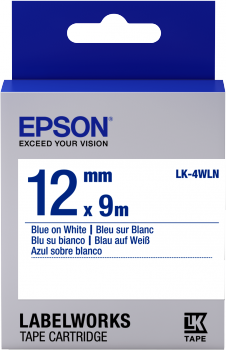 Epson Label Cartridge Standard LK-4WLN Blue/White 12mm (9m)