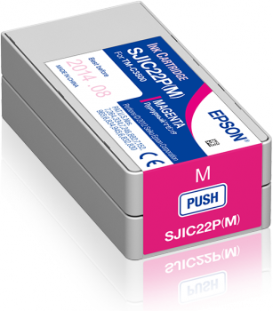 SJIC22P(M): Ink cartridge for ColorWorks C3500 (Magenta)