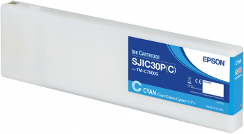 SJIC30P(C): Ink cartridge for ColorWorks C7500G (Cyan)