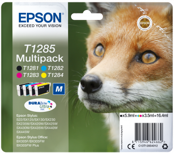 T1285 Fuchs DURABrite Ultra Multipack 4 Farben Tinte